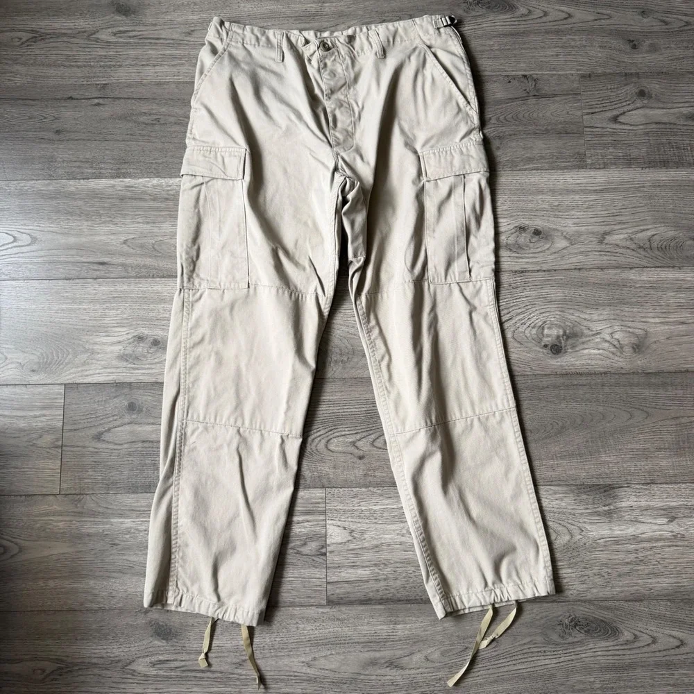 Propper Mens Tactical Cargo Pants Khaki Tan BDU Combat Trousers Size L/R 38x32